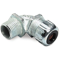 T&B Fittings by ABB Cable Gland, NPT 1/2 in, Clamping 0.125-0.250 in, 90 Deg, MSG-90 Series