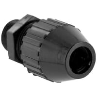 T&B Fittings by ABB Liquid Tight Cord, 1/2in, Straight, CG293, Nylon, Black, Black Beauty Series