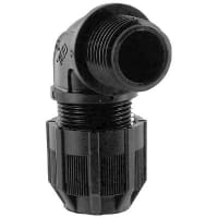 T&B Fittings by ABB Liquid Tight Strain Relief, 90deg, 1/2in NPT, IP65, UV Resist, Ranger Series