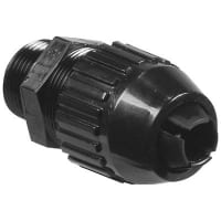 T&B Fittings by ABB Liquid Tight Cord, 3/4in, Straight, CG293, Nylon, Black, Black Beauty Series