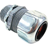 T&B Fittings by ABB Cord Connector, 3 Hole, 3/4" Hub Size, Steel, Diameter 0.250 to 0.270 Inch