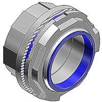 T&B Fittings by ABB Zinc Hub Connector, 1/2", with Thermoplastic Insulating Throat