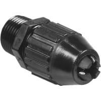 T&B Fittings by ABB Liquid Tight Cord, 3/8in, Straight, CG293, Nylon, Black, Black Beauty Series