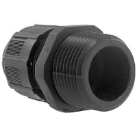 T&B Fittings by ABB Liquidtight Strain Relief Connector, Str., 1", IP65, UV Resistant Poly, Black