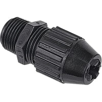 T&B Fittings by ABB Cable Gland, NPT 3/4 in, Clamping 0.770-0.895 in, Black, Nylon, NBBG-G Series