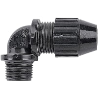 T&B Fittings by ABB Liquidtight Cord Connector, .75", 90Deg, Nylon, Black