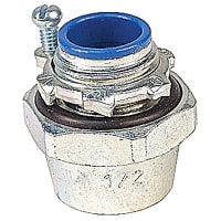 T&B Fittings by ABB Bullet Hub Connector, 3", Malleable Iron Nylon Insulated