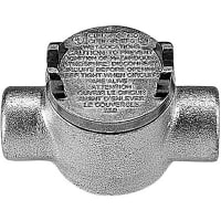 T&B Fittings by ABB Outlet Box, GUAC Hazardous Location, 3/4", Iron Zinc Plated, 13.3 Cubic Inch