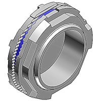 T&B Fittings by ABB Hub Connector, Zinc Capoff, 1/2", with Thermoplastic Insulating Throat