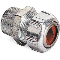 T&B Fittings by ABB Cable Gland, NPT 3/4 in, Clamping 0.375-0.750 in, Zinc Die Cast, Metallic