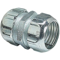 T&B Fittings by ABB Coupling, 1-1/2", Malleable Iron, for Use with Threadless Rigid/IMC Conduit