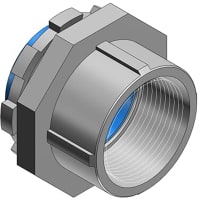 T&B Fittings by ABB Hub Connector, 3/4", Aluminum, for Use with Rigid/IMC Conduit, 370 Series