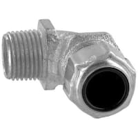 T&B Fittings by ABB Liquid Tight Strain Relief, 1/2in, 90deg, Malleable, Steel, Ranger Series