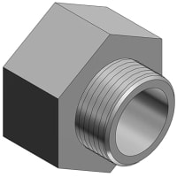 T&B Fittings by ABB Male Enlarger, 3/4" to 1", Malleable Iron, for Use with Rigid/IMC Conduit