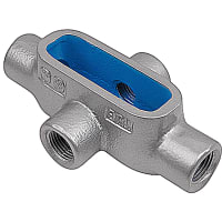 T&B Fittings by ABB BlueKoteForm7, (X) 3/4" ConduitBody, Gray Iron w/Zinc Plating, Epoxy Powder Co