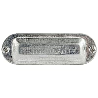 T&B Fittings by ABB Series 35 1/2 Inch Conduit Body Cover, Stamped Steel Zinc Plated