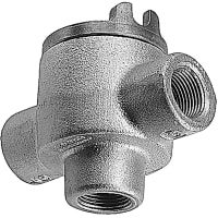 T&B Fittings by ABB GUAD Hazardous Location Conduit Outlet Box, 1/2" Box Ductile Iron Zinc Plated