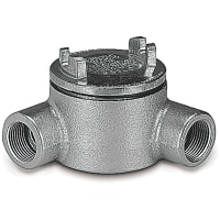 T&B Fittings by ABB GUAN Hazardous Location Conduit Outlet Box, 3/4" Box Ductile Iron Zinc Plated