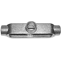 T&B Fittings by ABB Mogul Conduit Outlet Body, 1", T Style, Gray Iron