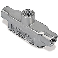 T&B Fittings by ABB Form 8 (T) Conduit Body, 1/2", 316 Stainless Steel