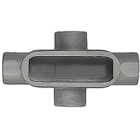 T&B Fittings by ABB Conduit Body, X Shape, Form 7, 1-1/2", Spec W-C-586D, Sand-Cast Alum