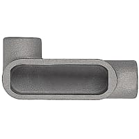 T&B Fittings by ABB Conduit Body, LL Shape, Form 7, 1/2", Spec W-C-586D, Sand-Cast Aluminum