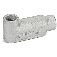 T&B Fittings by ABB Series 35 Unipak Type LB Conduit Body, 1", Malleable Iron Zinc Plated