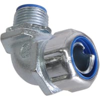 T&B LiquidTight Fittings by ABB Liquid Tight, 1/2in NPT, Insulated, Malleable, 90 deg, 5200/5300 Series