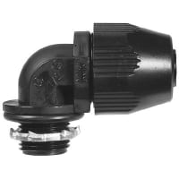 T&B LiquidTight Fittings by ABB Non-Metallic Liquidtight Bullet Connector, Black, 1/2 in., NPT, LT Series