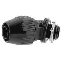 T&B LiquidTight Fittings by ABB Non-metallic Liquidtight Bullet, 1/2", 45Deg, LT Series