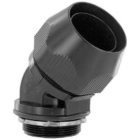 T&B LiquidTight Fittings by ABB Non-Metallic Liquidtight Bullet Connector, 2", 45 degree, LT Series