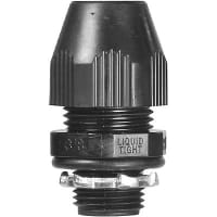 T&B LiquidTight Fittings by ABB Non-Metallic Liquidtight Bullet Connector, 3/8"