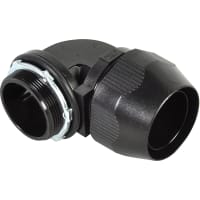 T&B LiquidTight Fittings by ABB Non-Metallic Liquidtight Bullet Connector, 2", 90Deg, LT Series