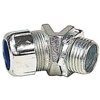 T&B LiquidTight Fittings by ABB Liquid Tight Conduit Fitting, 45deg, 1in, Non-Insul, Malleable, 5200/5300 Series