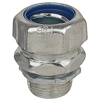 T&B LiquidTight Fittings by ABB Liquidtight Fitting, Non-Insulated, Connectors Straight, 1", Steel, EC001180