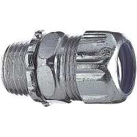 T&B LiquidTight Fittings by ABB Conduit, Liquidtight, Fitting, Straight, Steel, 1-1/4 Inch, Non-Insulated Steel