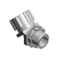 T&B LiquidTight Fittings by ABB Liquidtight Conduit Fitting, 45 Degree 1/2", Non-Insulated, Malleable Iron