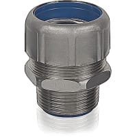 T&B LiquidTight Fittings by ABB Liquidtight Fitting, 1/2", Straight, NEMA: 3, with Duraplated Ground Cone