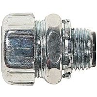 T&B LiquidTight Fittings by ABB LiquidTight Connector, Hi Temp, 3/4in, Straight Steel, insulated, 5300-HT Series