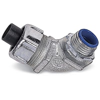 T&B LiquidTight Fittings by ABB Steel Liquidtight Bullet, 1/2", 90Deg, With Nylon Insert