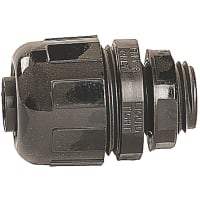 T&B LiquidTight Fittings by ABB Black Liquidtight Non-metallic Omni Connector, 3/8