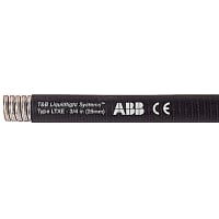 T&B LiquidTight Fittings by ABB Conduit, LiquidTight, Extreme Temperature, Steel Core w/PVC Jacket, 3/4", Black