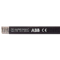 T&B LiquidTight Fittings by ABB Conduit, LiquidTight, Extreme Temperature, Steel Core w/PVC Jacket, 1/2", Black