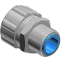 T&B LiquidTight Fittings by ABB Steel Insulated Liquidtight Connector, PG36 Thread, 1-1/4", Chromate Finish