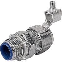 T&B LiquidTight Fittings by ABB Liquidtight Fitting, External Bonding Connector, Insulated, .75" w/Lug, Steel