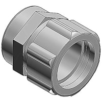 T&B LiquidTight Fittings by ABB Steel Liquidtight Adapter, 3/4", ThreadSize 1-3/16 Inch-18 UNEF-2B