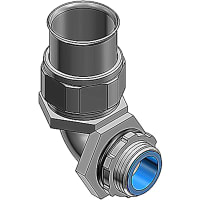 T&B LiquidTight Fittings by ABB Liquidtight Connector, 3/4" Iron, Type A, 90 Degree, Insulated Throat, Steel