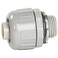 T&B LiquidTight Fittings by ABB Liquidtight Non-metallic Omni Connector, 1", Gray