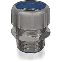 T&B LiquidTight Fittings by ABB Liquidtight Fitting. 1/2", Straight, 316 Stainless Steel, with Ground Cone