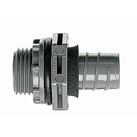 T&B LiquidTight Fittings by ABB One-Piece Liquidtight Non-Metallic Fitting, 3/4", PVC, Grey